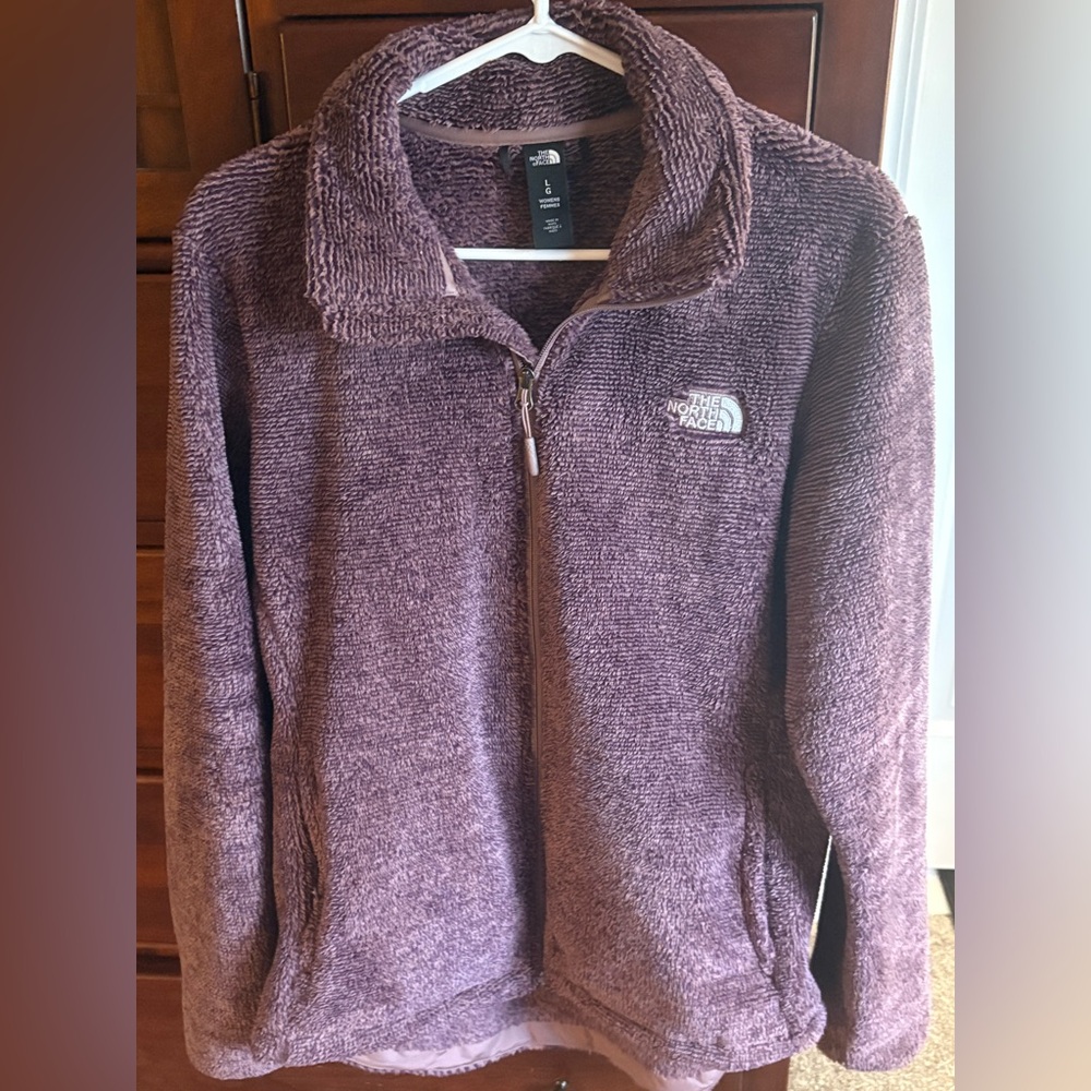 The North Face Purple Fleece Zip Up Jacket